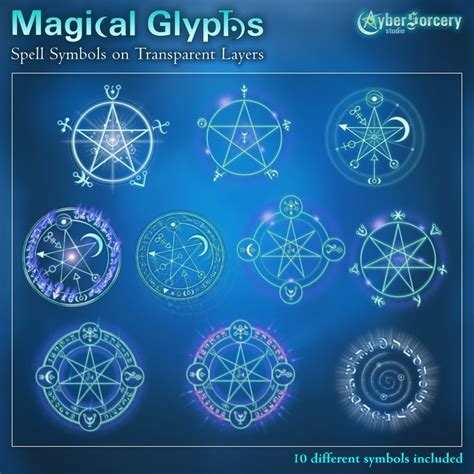 Enigmatic magical glyphs